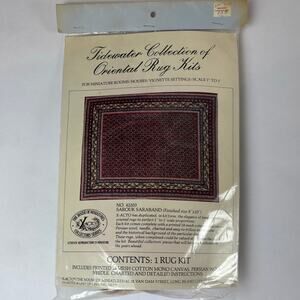NIP 42203 SAROUK SARABAND Tidewater Collection Oriental Rug Kit Miniature 8 x 10